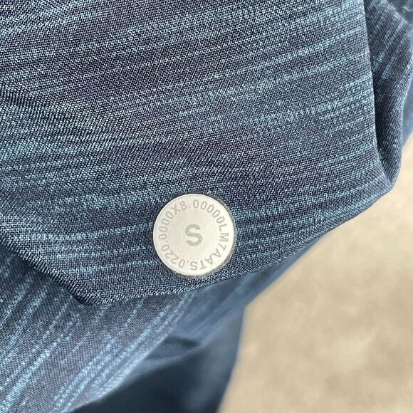 Lululemon T.H.E. Short Men Small Heather Allover Iron True Navy Linerless 11" - Picture 5 of 9